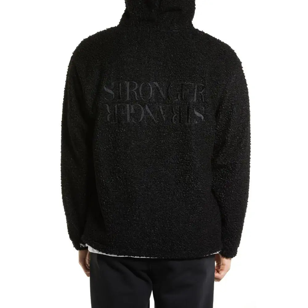 DRX - Slogan Fleece Hood Zip-Up - DRX - Clothing - Harumio