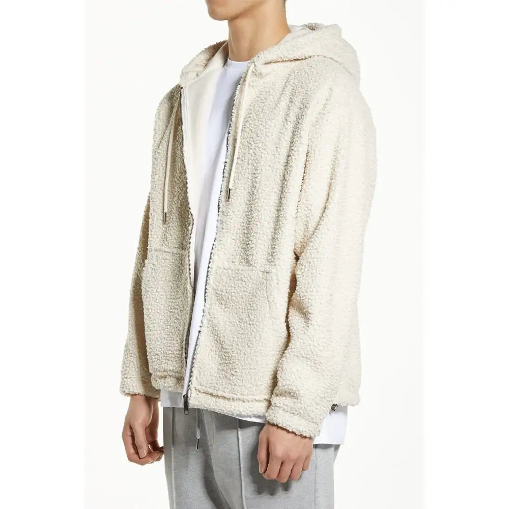DRX - Slogan Fleece Hood Zip-Up - DRX - Clothing - Harumio