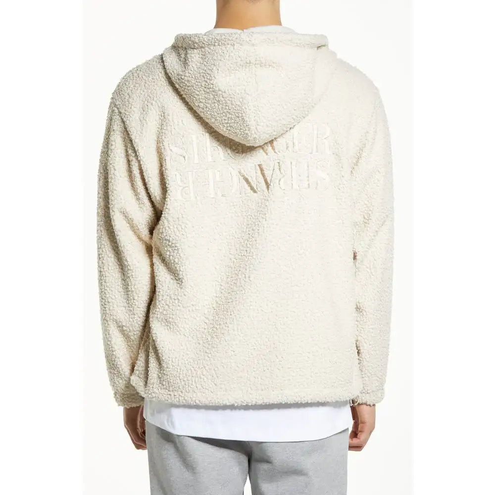 DRX - Slogan Fleece Hood Zip-Up - DRX - Clothing - Harumio