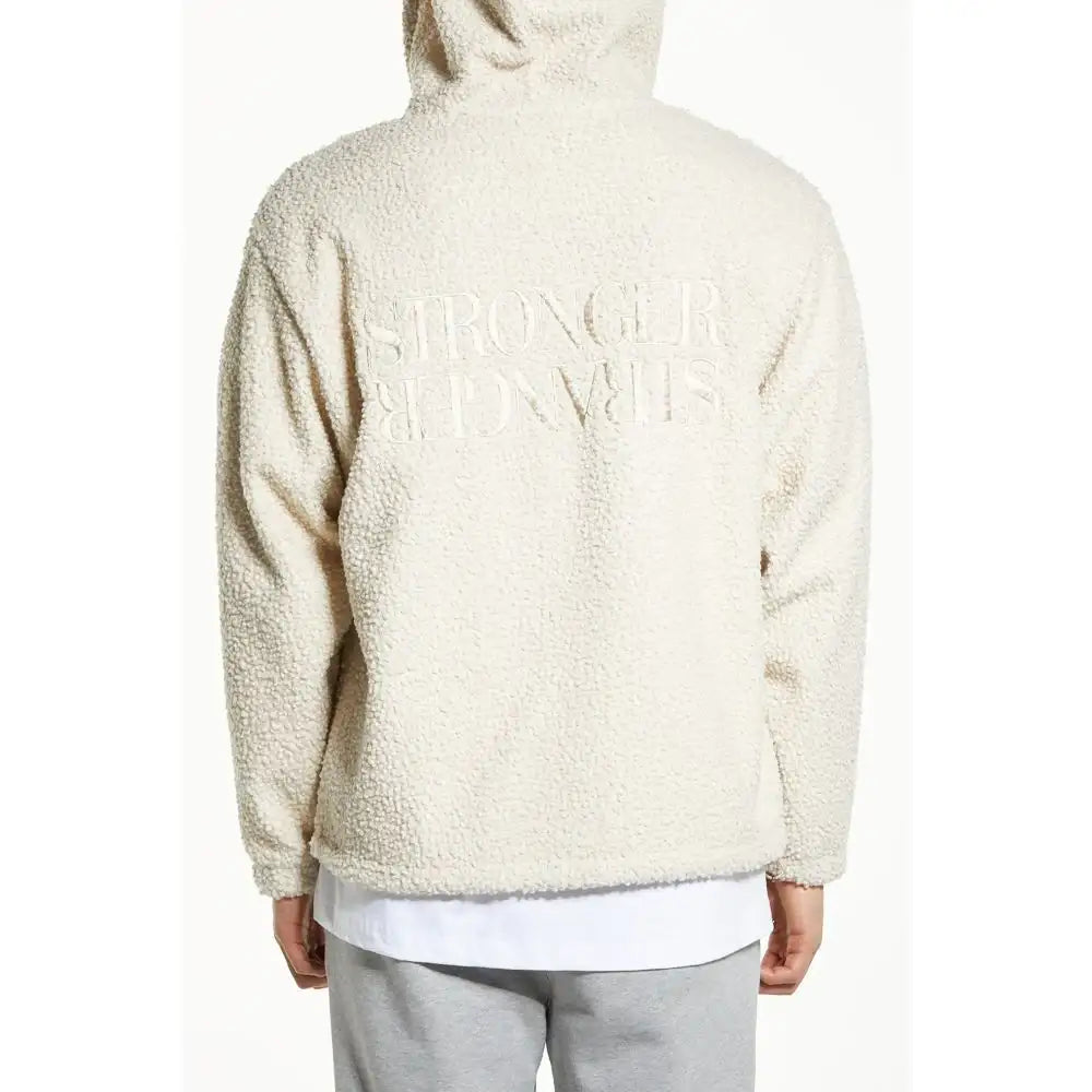 DRX - Slogan Fleece Hood Zip-Up - DRX - Clothing - Harumio