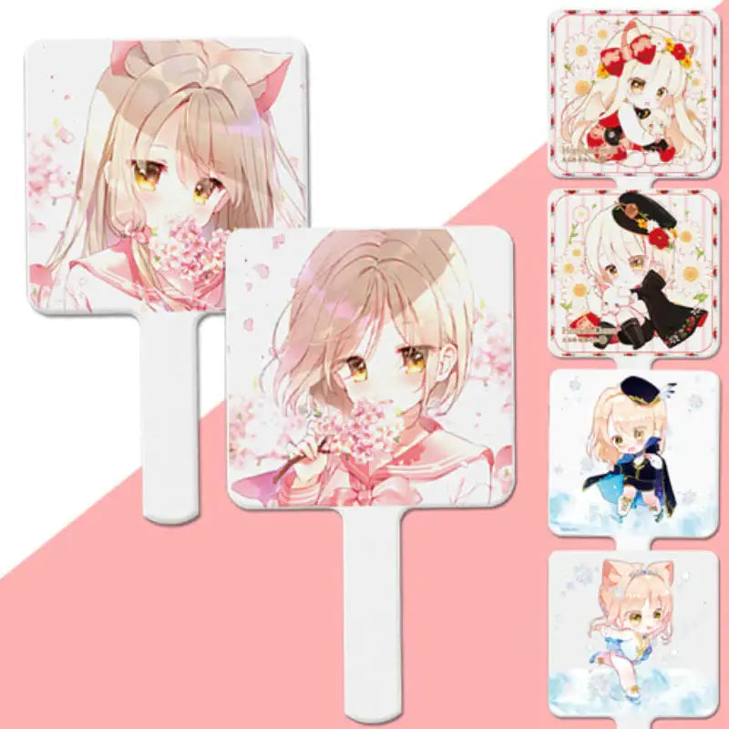 Omowa Whirsis - Handle Square Mirror - Webtoon Shop - Mirrors - Harumio