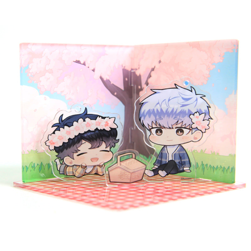 Cherry Blossoms After Winter - Acrylic Picnic set - Webtoon Shop - Acrylic Stand - Harumio