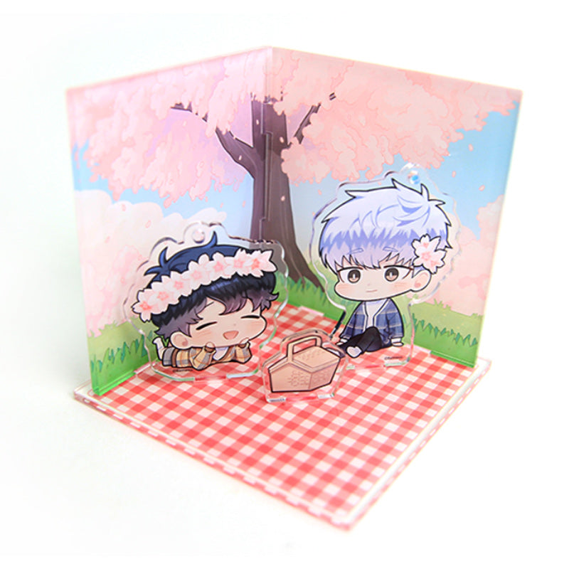Cherry Blossoms After Winter - Acrylic Picnic set - Webtoon Shop - Acrylic Stand - Harumio
