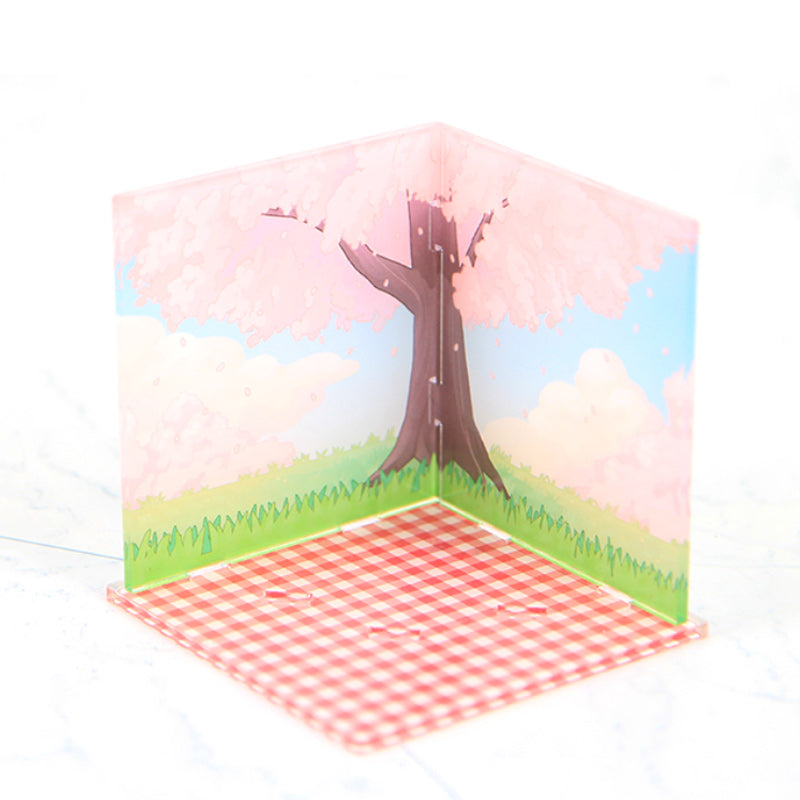 Cherry Blossoms After Winter - Acrylic Picnic set - Webtoon Shop - Acrylic Stand - Harumio