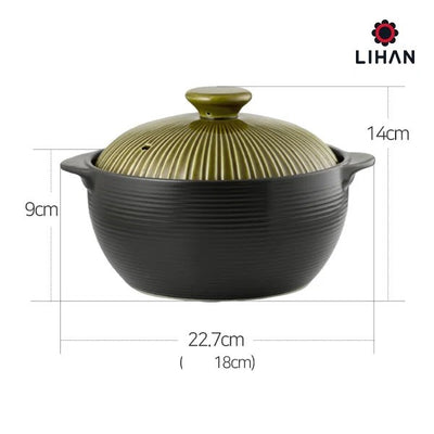 Korea Ceramic Living - Lihan Aseptic Earthen Pot (Green)