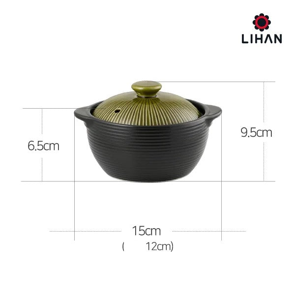 Korea Ceramic Living - Lihan Aseptic Earthen Pot (Green)