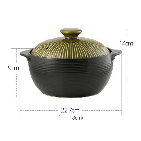Korea Ceramic Living - Lihan Green Non-Crack Earthenware Set (3 items)