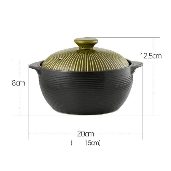 Korea Ceramic Living - Lihan Green Non-Crack Earthenware Set (3 items)