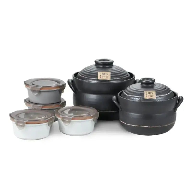 Yeoju Stone Pot Set & Ceramic Container Set - Yeoju - Kitchenware - Harumio