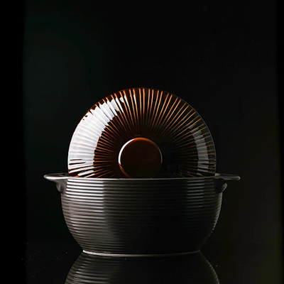 Korea Ceramic Living - Lihan Brown Non-Crack Earthenware Set (2 items)