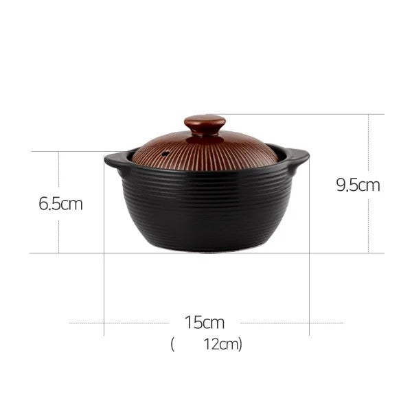 Korea Ceramic Living - Lihan Brown Non-Crack Earthenware Set (2 items)