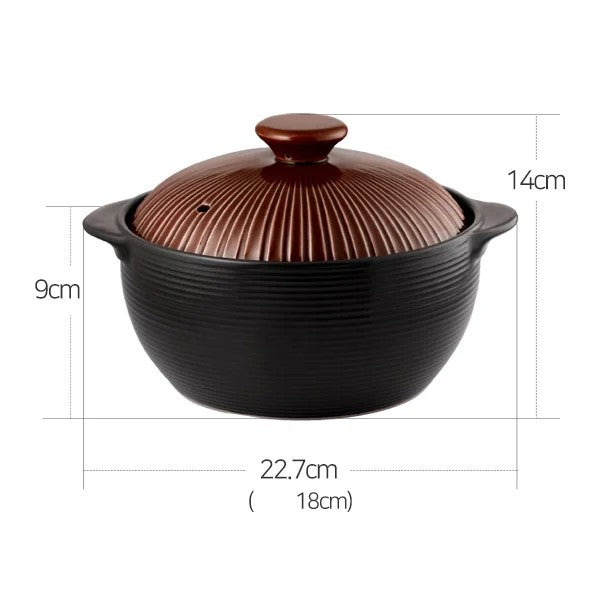 Korea Ceramic Living - Lihan Brown Non-Crack Earthenware Set (2 items)