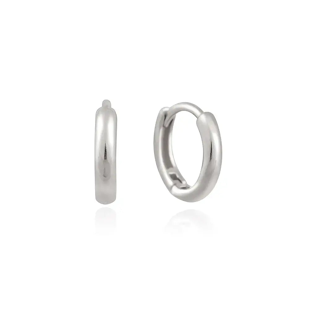 OST - Basic Simple Silver Earrings - OST - Jewelry - Harumio