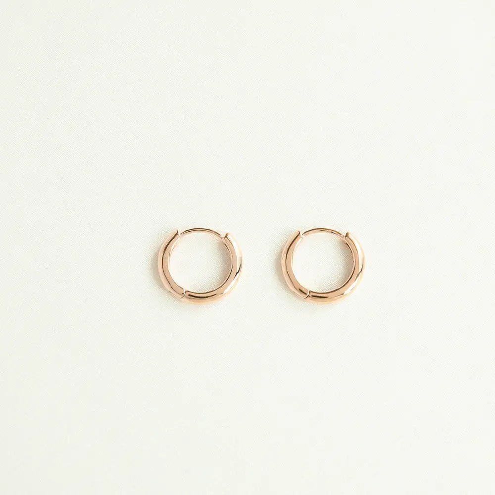 OST - Basic Simple Rose Gold Earrings - OST - Jewelry - Harumio