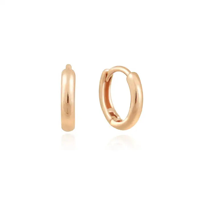 OST - Basic Simple Rose Gold Earrings - OST - Jewelry - Harumio
