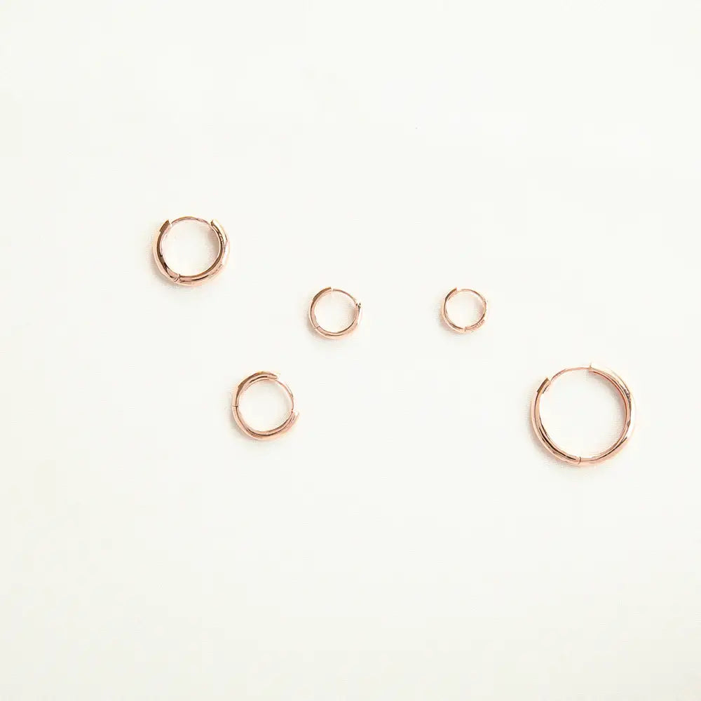 OST - Basic Simple Rose Gold Earrings - OST - Jewelry - Harumio