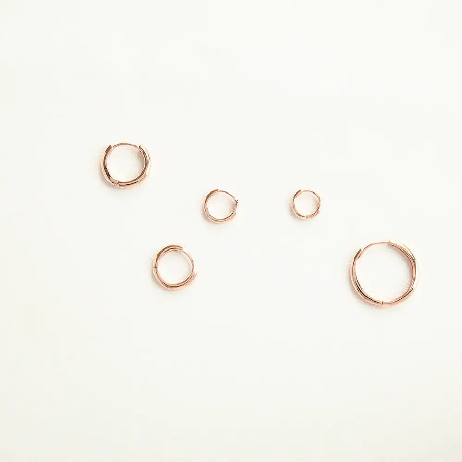 OST - Basic Simple Rose Gold Earrings - OST - Jewelry - Harumio