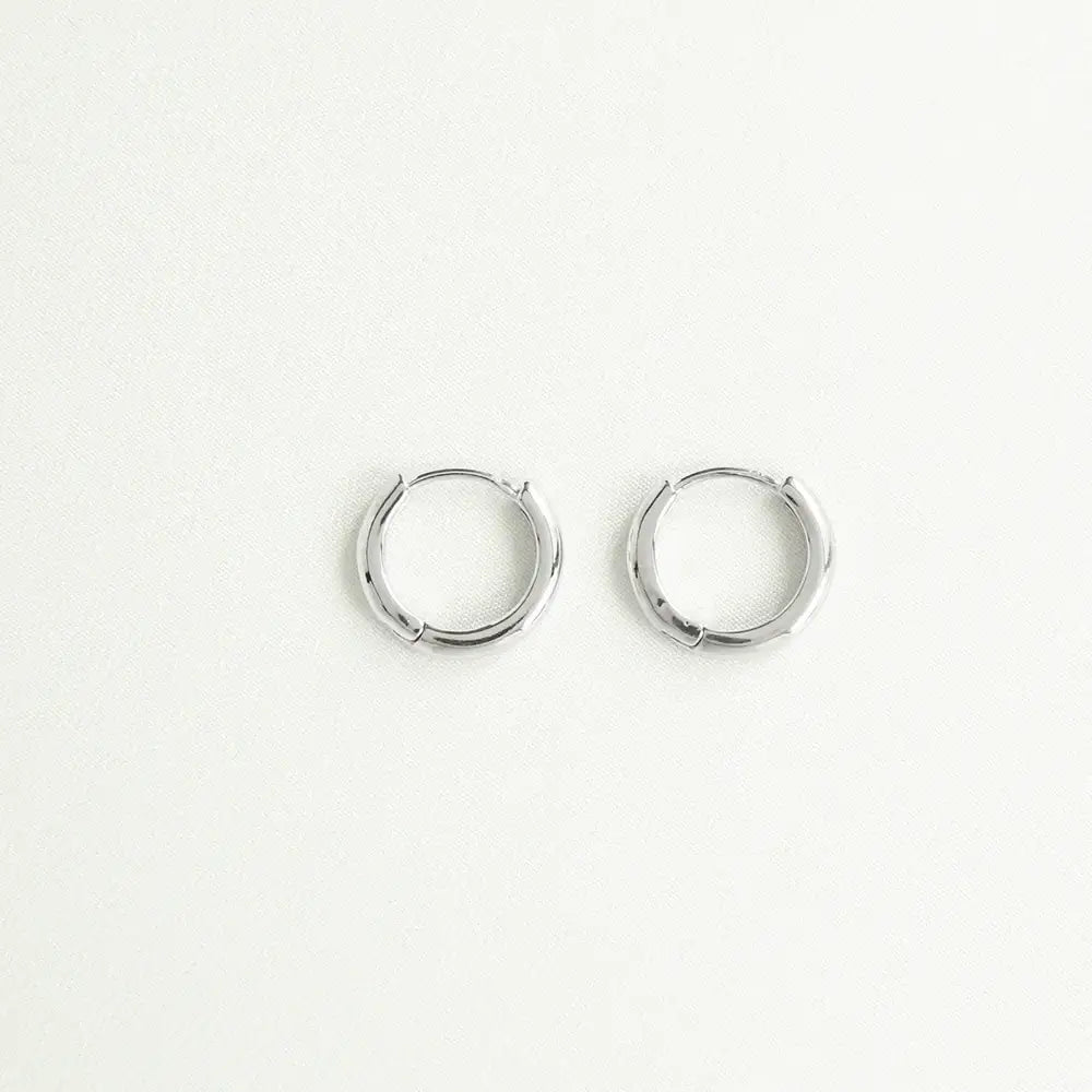 OST - Basic Simple Silver Earrings - OST - Jewelry - Harumio