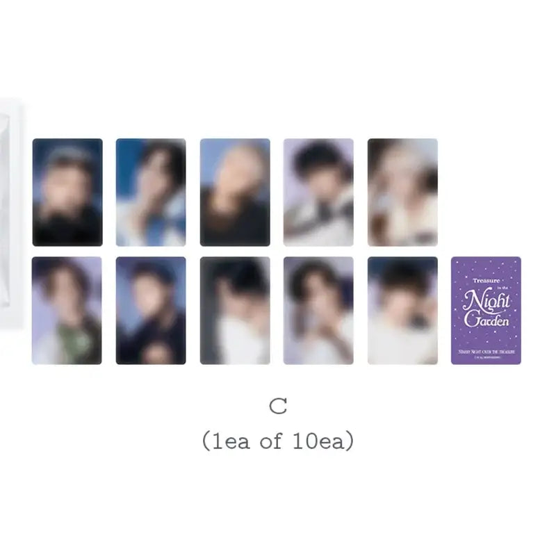 TREASURE - NIGHT GARDEN - Trading Photo Card - TREASURE - Collectible Trading Cards - Harumio