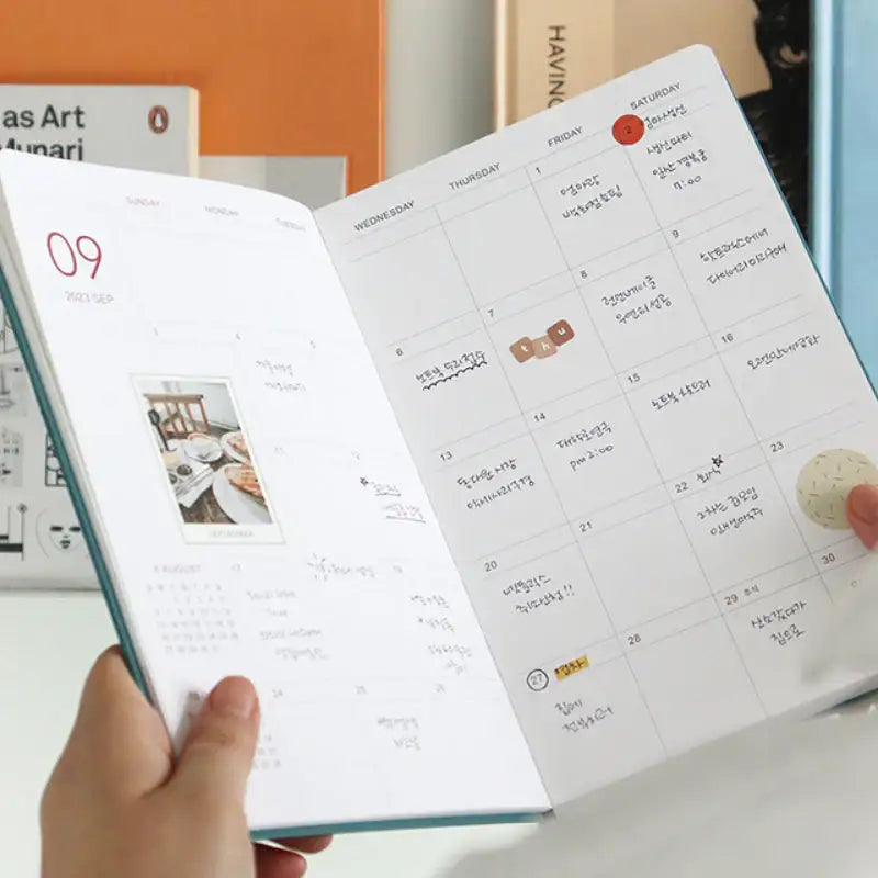 Indigo - 2023 Prism Monthly A5 Diary - INDIGO - Diary - Harumio