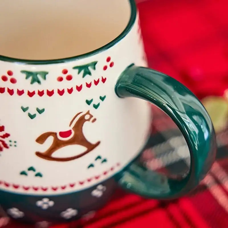 Korean Christmas Village - Large Mug - Modern House - Mugs - Harumio