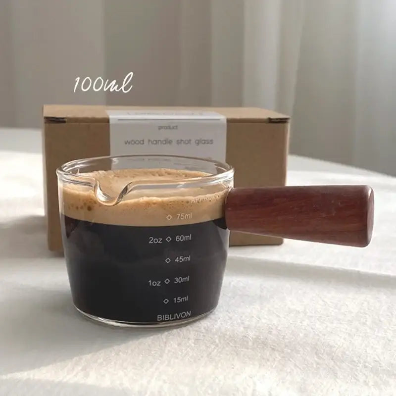 Like A Cafe - Wood Handle Shot Glass - Like A Cafe - Home & Living - Harumio