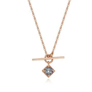 OST - Aquamarine 2-Way Toggle Bar Silver Necklace - OST - Jewelry - Harumio