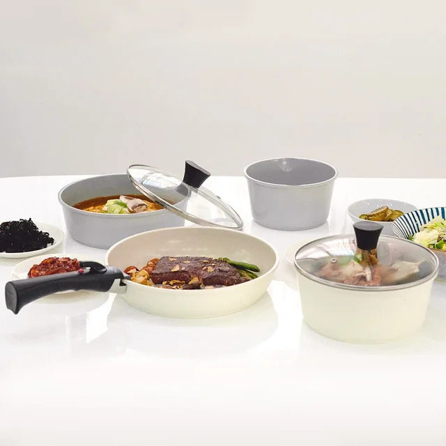 KATZU - Detachable Handle Induction Pot Set (7 items)