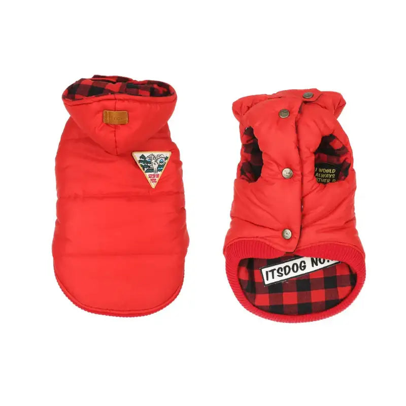 ITSDOG - Pet Reversible Checked Padded Vest - ITSDOG - Pet Clothes - Harumio