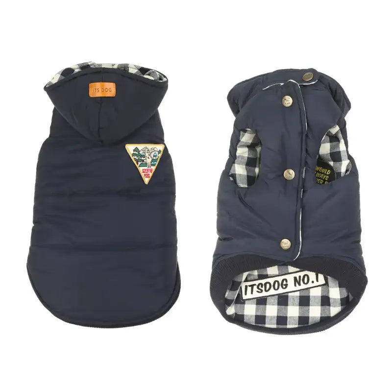 ITSDOG - Pet Reversible Checked Padded Vest - ITSDOG - Pet Clothes - Harumio