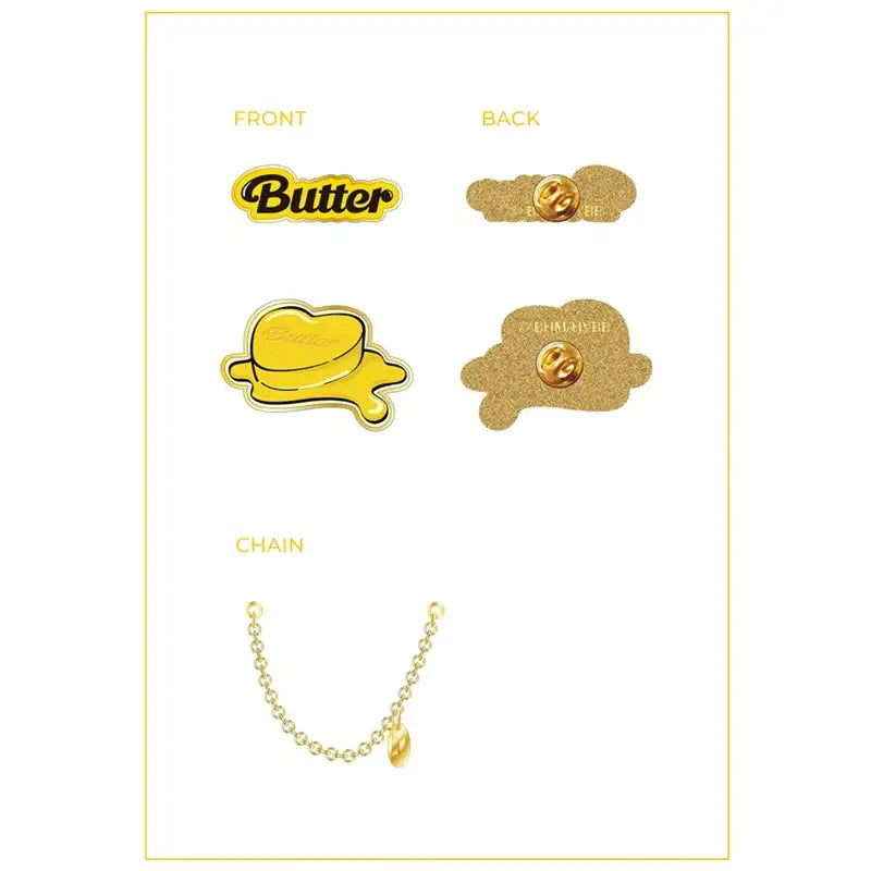 BTS - BUTTER - Badge Set - BTS - Accessories - Harumio