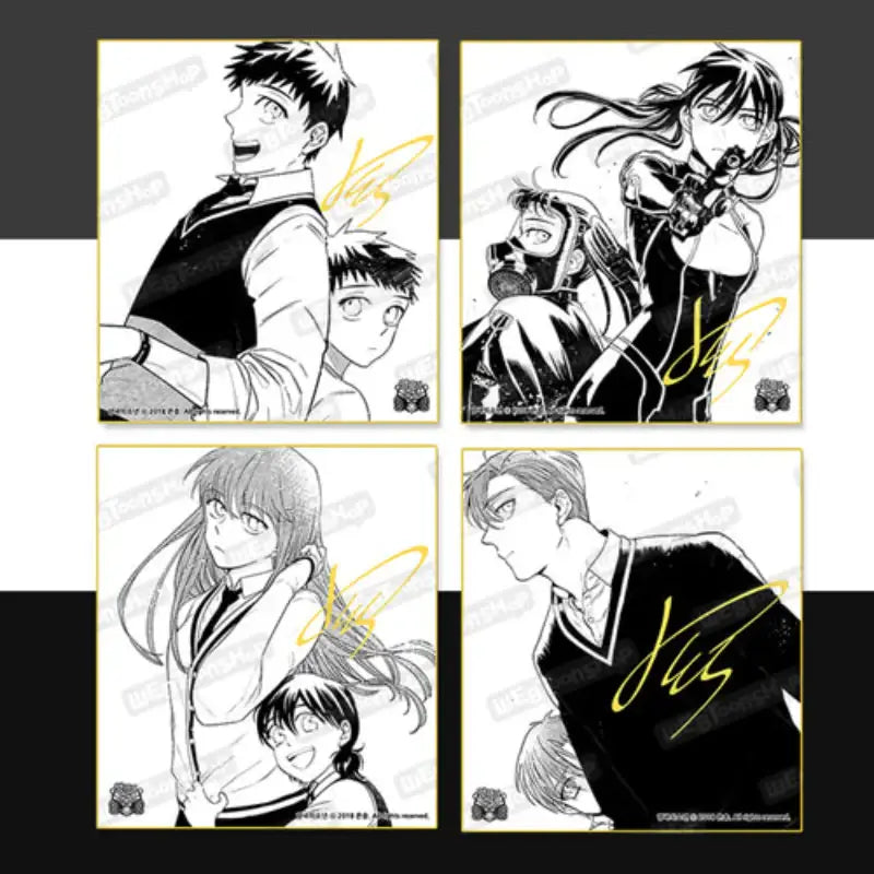 Bipolar Boy - Autographed Colored Paper - Webtoon Shop - Illustration Paper - Harumio