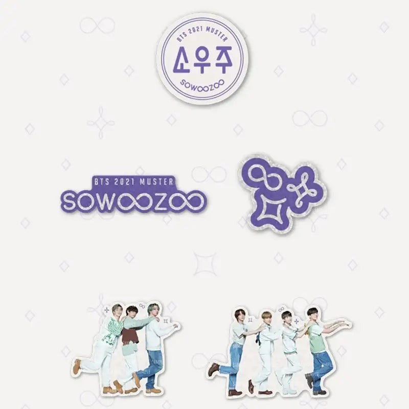 BTS - SOWOOZOO - Sticker Pack - BTS - Accessories - Harumio