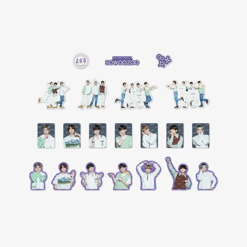 BTS - SOWOOZOO - Sticker Pack - BTS - Accessories - Harumio