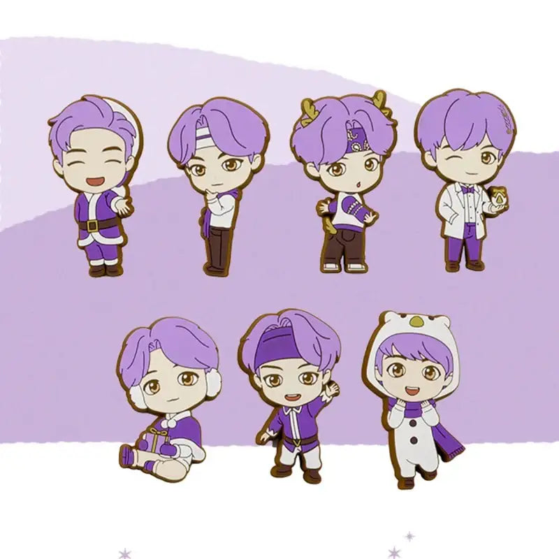 BTS - TinyTAN - HOLIDAY Silicon Magnet - BTS - Accessories - Harumio