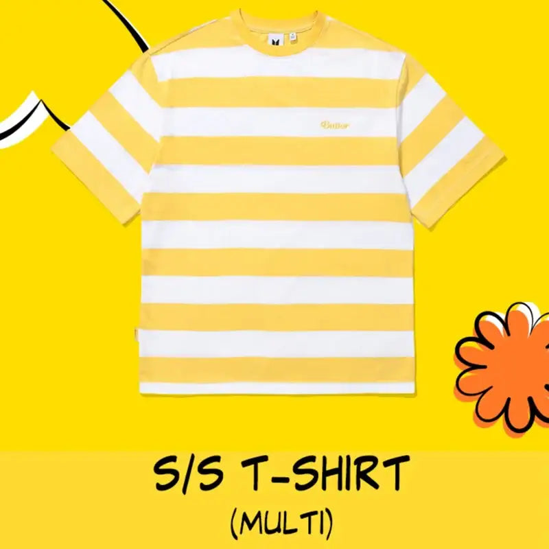 BTS - BUTTER - Striped S/S T-shirt (Multi) - BTS - Clothing - Harumio