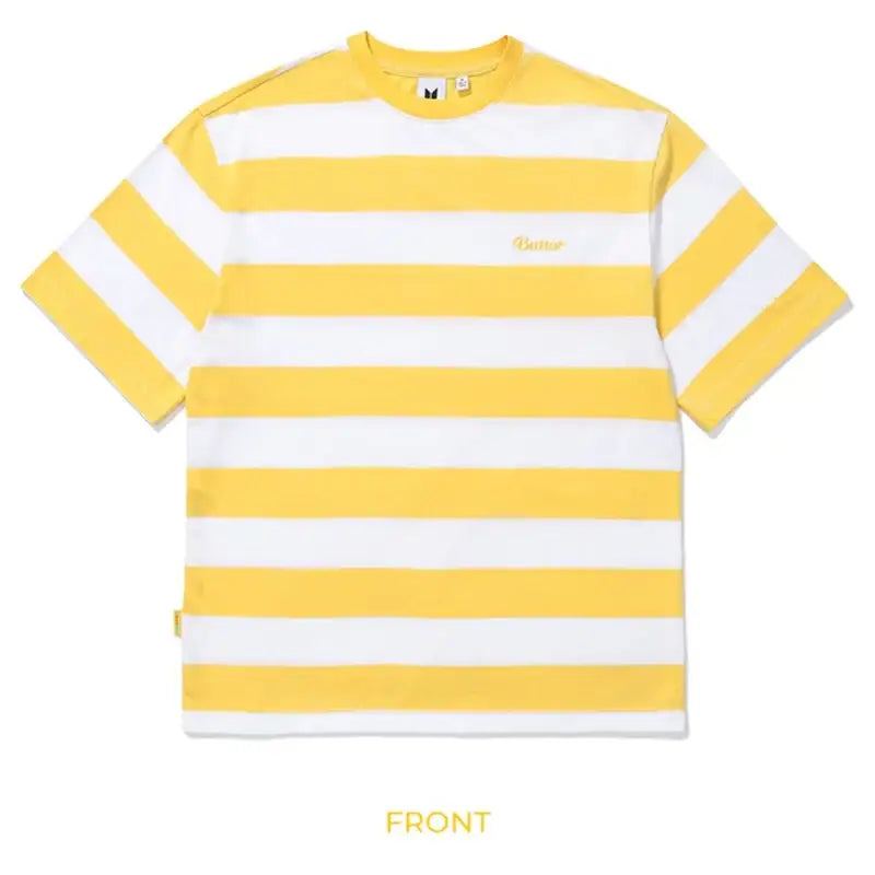 BTS - BUTTER - Striped S/S T-shirt (Multi) - BTS - Clothing - Harumio
