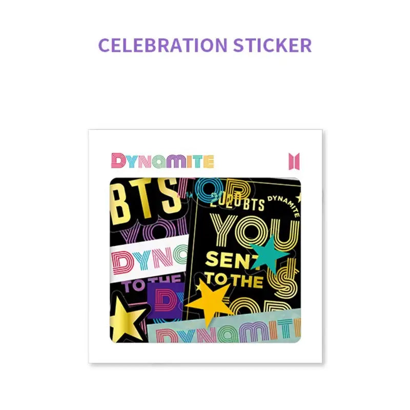 BTS - Dynamite - Celebration Sticker - BTS - Accessories, Stationery - Harumio