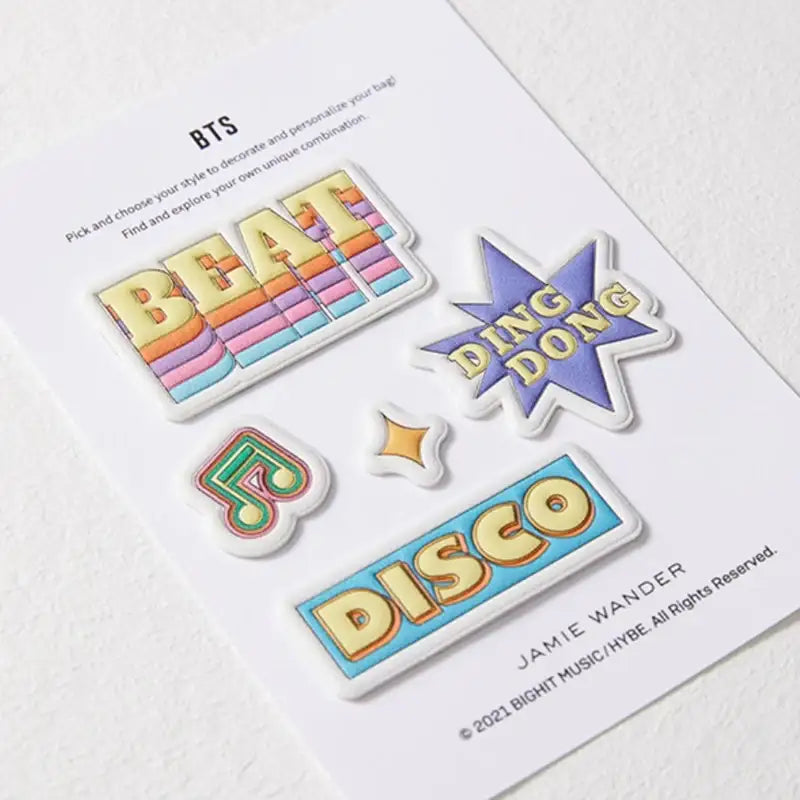 BTS x Jamie Wander - Dynamite - Beat Sticker - BTS - Accessories, Stationery - Harumio