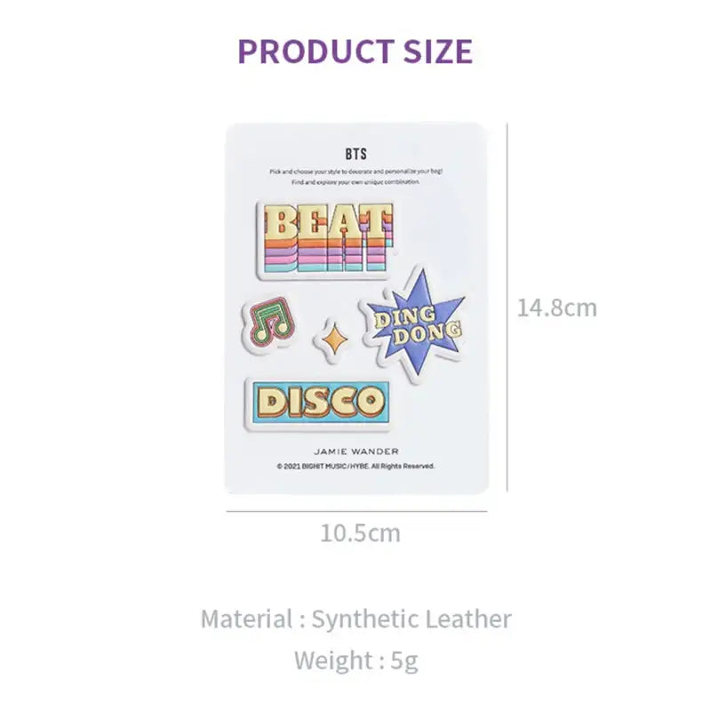 BTS x Jamie Wander - Dynamite - Beat Sticker - BTS - Accessories, Stationery - Harumio