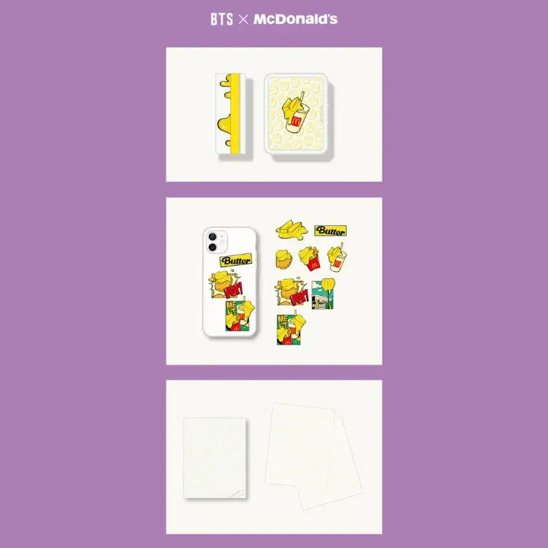 BTS x McD - Melting Mini Stationery Set - BTS - Pouch - Harumio