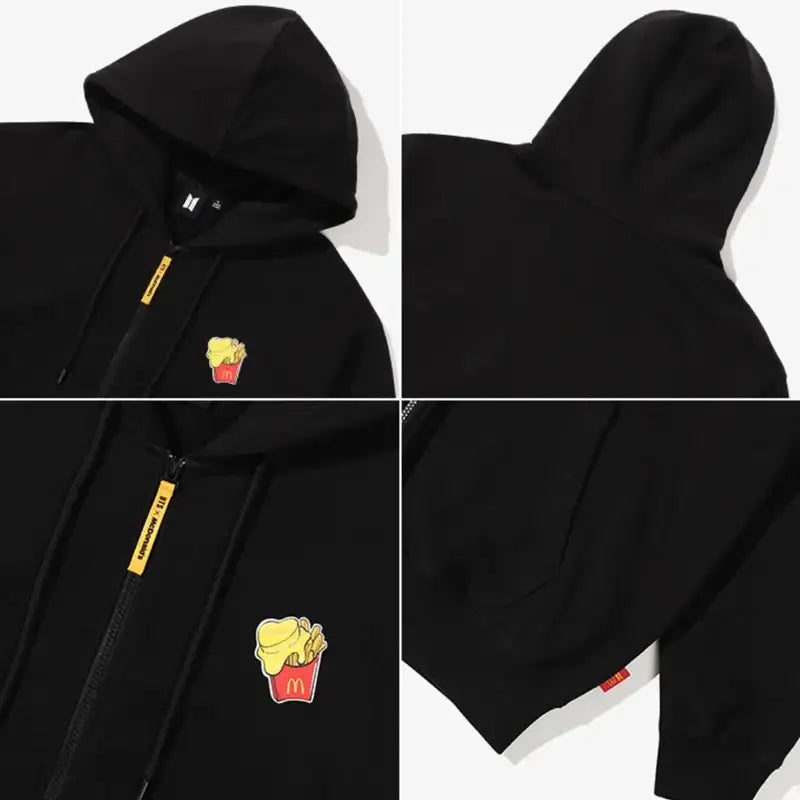 BTS x McD - Melting Zip Hoodie - BTS - Clothing - Harumio