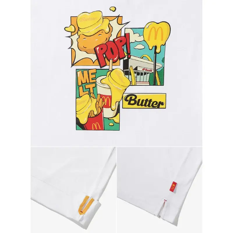 BTS x McD - Melting Short Sleeve T-Shirt - BTS - Clothing - Harumio