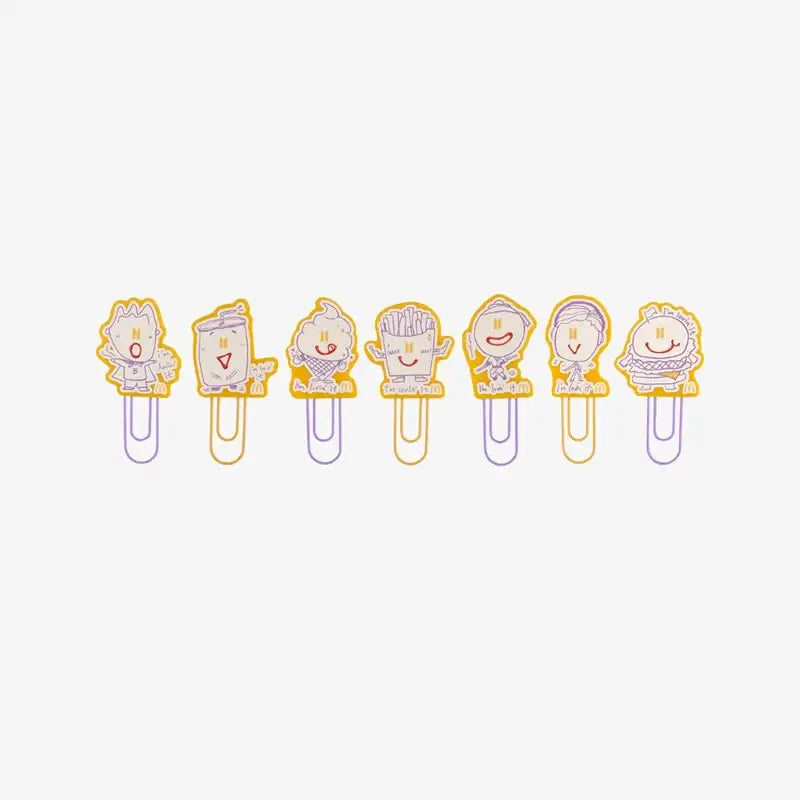 BTS x McD - Saucy Book Clip Set - BTS - Accessories, Stationery - Harumio