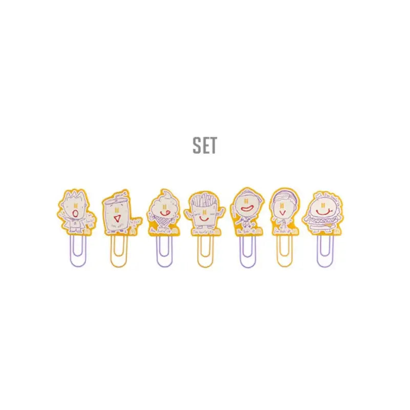 BTS x McD - Saucy Book Clip Set - BTS - Accessories, Stationery - Harumio