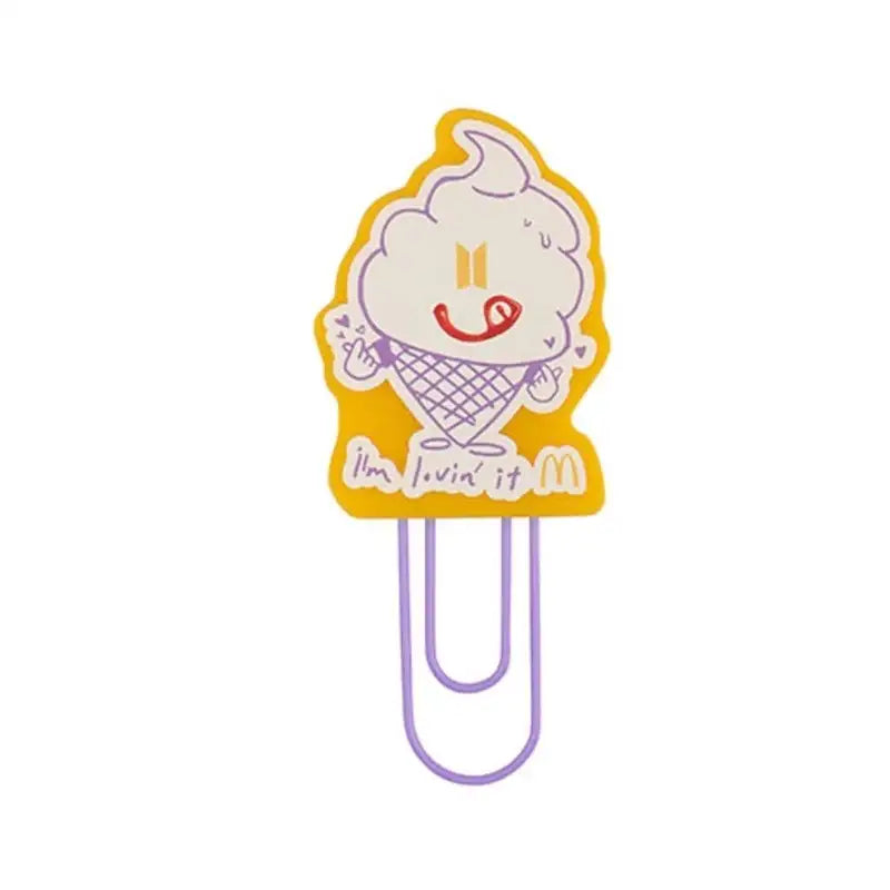 BTS x McD - Saucy Book Clip Set - BTS - Accessories, Stationery - Harumio