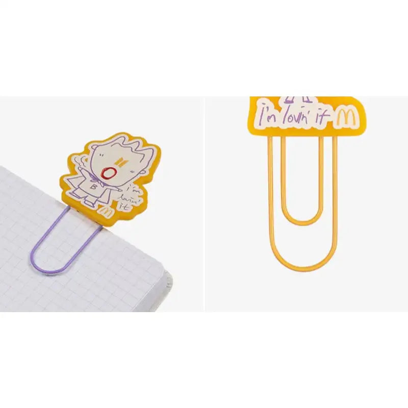 BTS x McD - Saucy Book Clip Set - BTS - Accessories, Stationery - Harumio