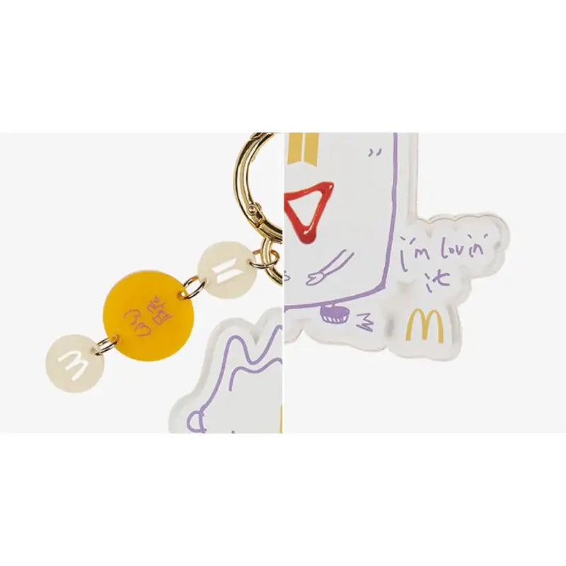 BTS x McD - Saucy Magnet Acrylic Keyring - BTS - Accessories, Stationery - Harumio