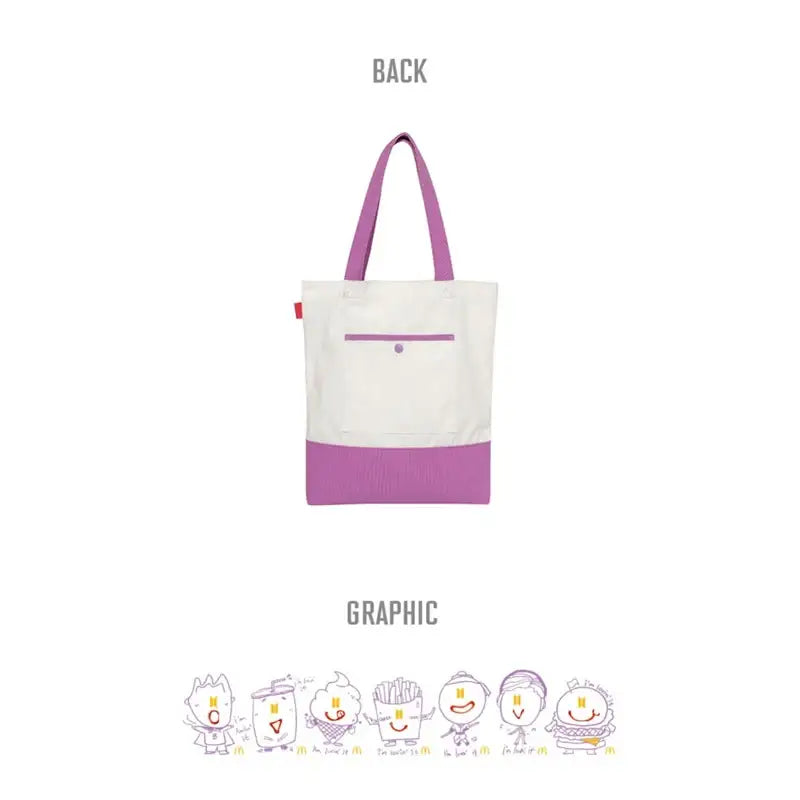 BTS x McD - Saucy Tote Bag - BTS - Bags - Harumio