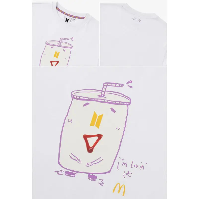 BTS x McD - Saucy Short Sleeve T-Shirt - BTS - Clothing - Harumio